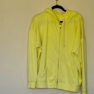 Lime Green Zip-Up Hoodie